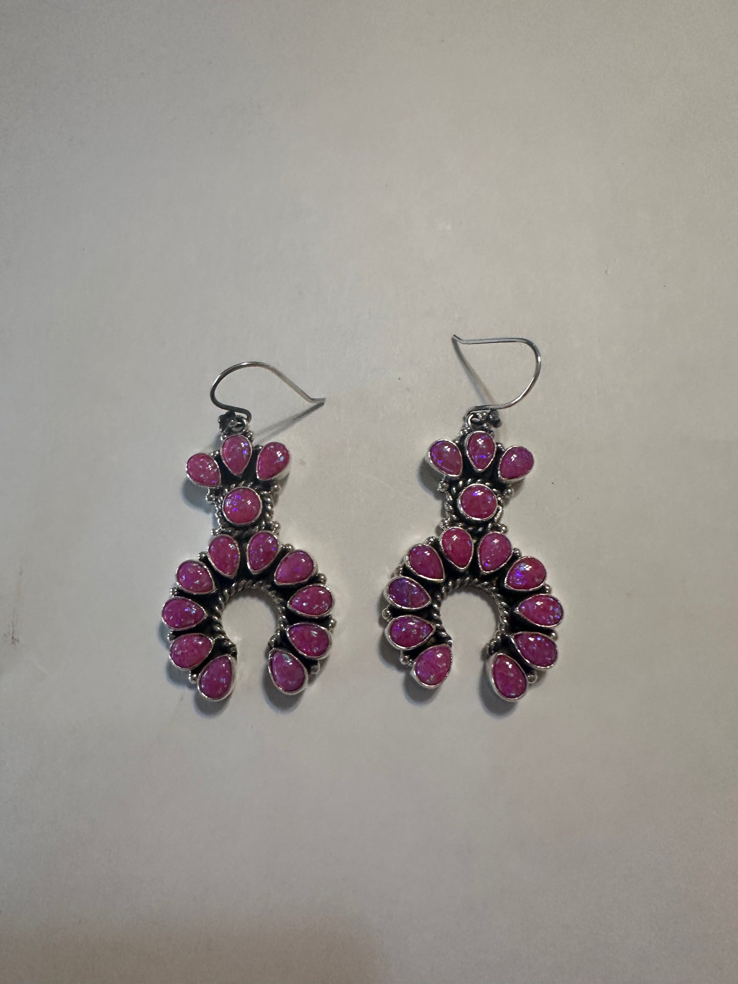 Buy Pink earrings, Chalcedony earrings, Drop shape silver earrings online  at aStudio1980.com